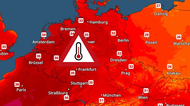 Große Hitze am Freitag in Deutschland.