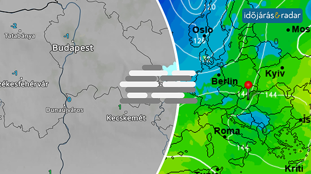 Ködöt mutató radarkép