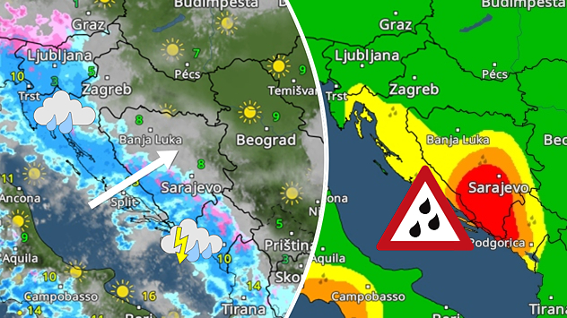 Vikend kišovit za neke regije. Vjetar