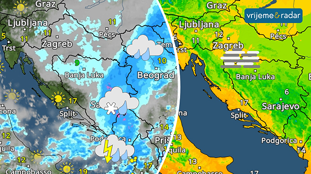Ostaju li oblaci, negdje magla i kiša?