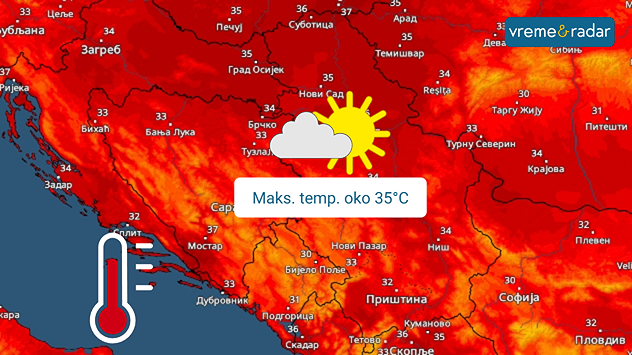 Vrlo toplo u petak i subotu