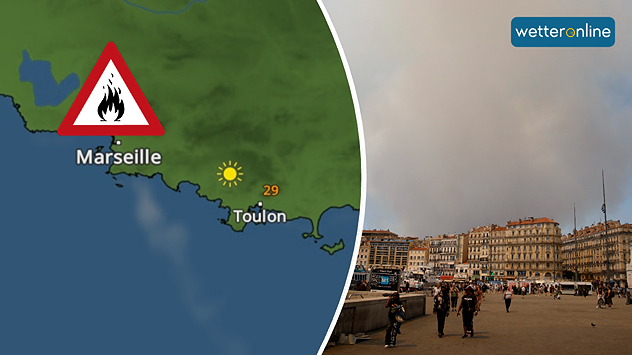 © dpa Waldbrand Marseille