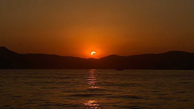 Eclissi solare da Portofino