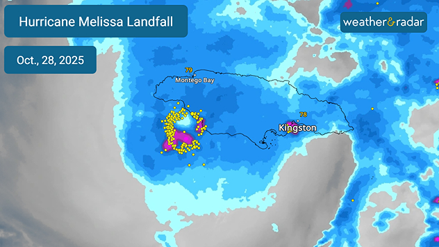 Hurricane Melissa made landfall in Jamaica on October 28, 2025.