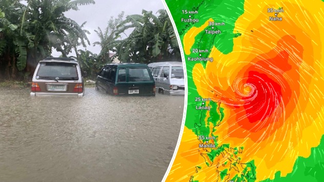 Taifun GAEMI trifft die Philippinen.