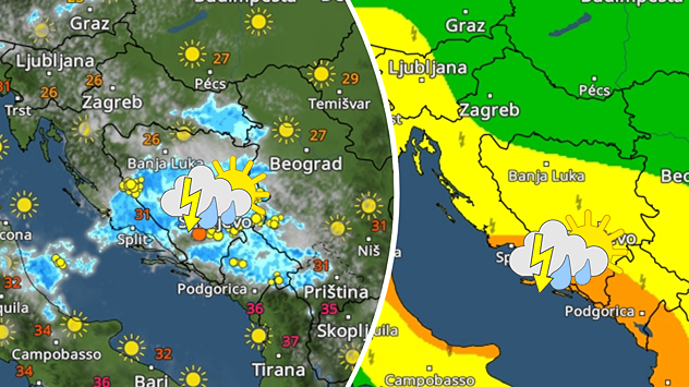 Za neke regije vrlo nestabilna dva dana