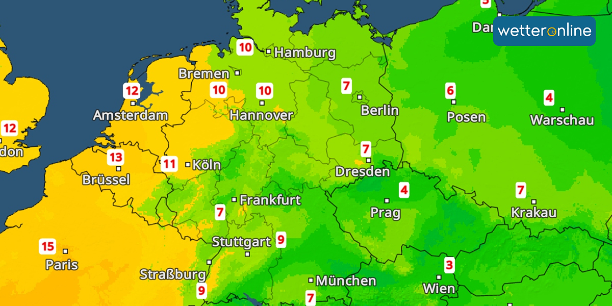 Hauch von Vorfrühling - Im Westen vielfach über 10 Grad