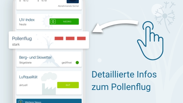 Detaillierte Infos zum Pollenflug