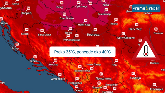 Temperatura i oko 40°C
