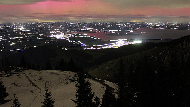 Polarlichtlich Kampenwand