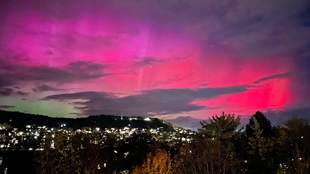 Polarlicht über Jena