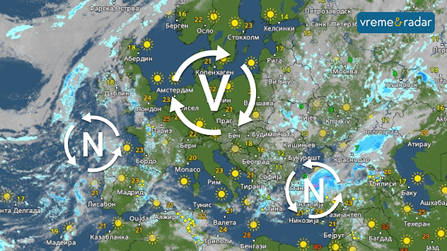 Vremenski uslovi u Evropi