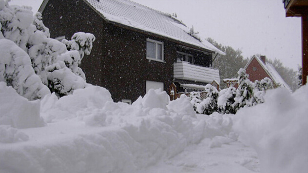 Schneechaos im Münsterland
