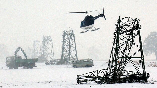 Schneechaos im Münsterland