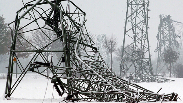 Schneechaos im Münsterland