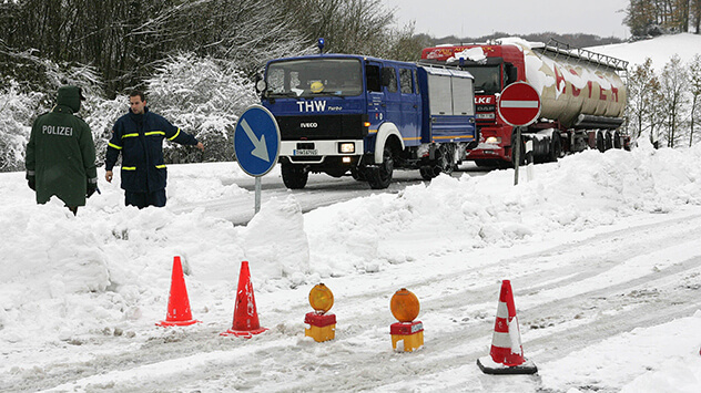 Schneechaos im Münsterland