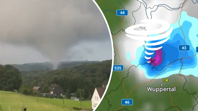 Ein Tornado hat bei Wuppertal einige Schäden angerichtet. 