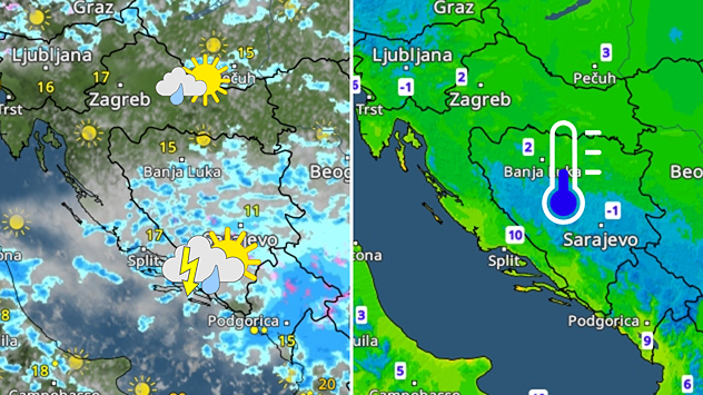 Promjenljiv utorak, jača bura, pa Sunce