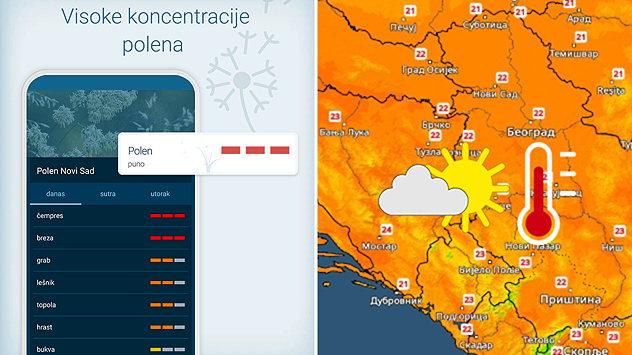 Suvo i toplo, visok nivo polena