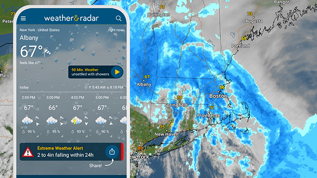 Extreme weather alerts are active as heavy rain could cause flooding issues.