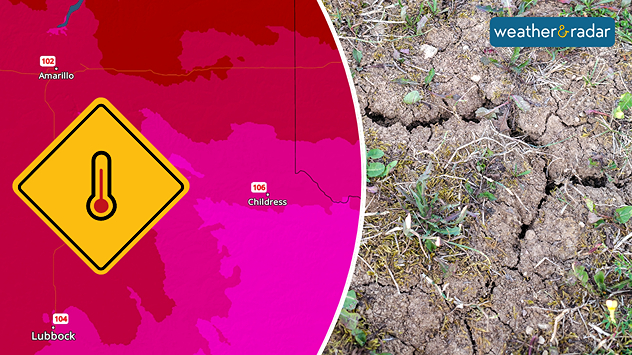 Childress, Texas, could tie or break today's heat record set in 1936.