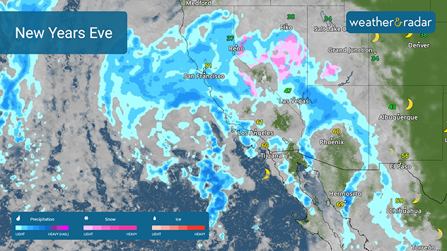 Rainy California for New Years eve.