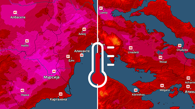Vrućine u Španiji i Grčkoj