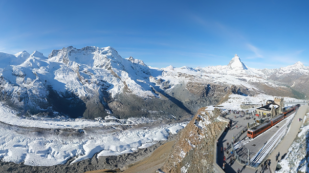 Webcam mit Blick auf das Matterhorn
