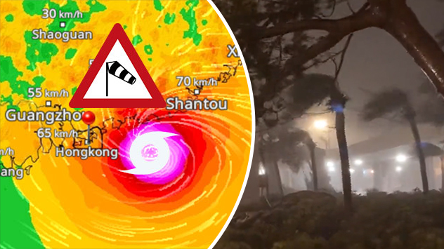 Supertaifun im WindRadar