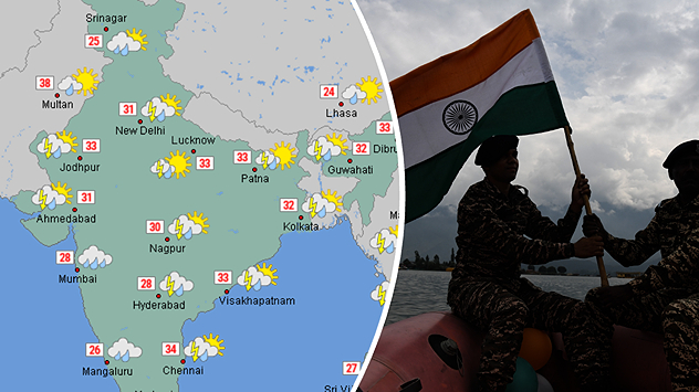 There is a possibility of Rain across the country on the 79th Independence day 