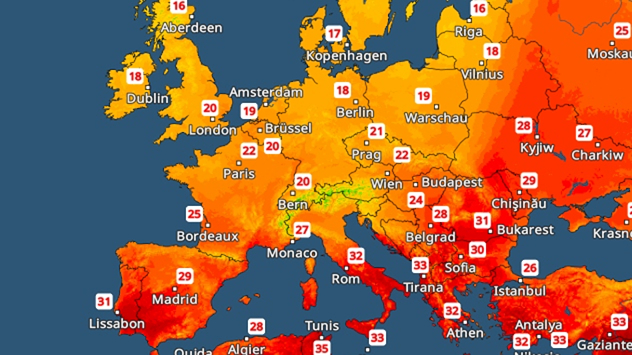 Notevole cambiamento delle condizioni meteorologiche in Europa  