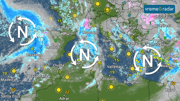 Cikloni na jugu Evrope