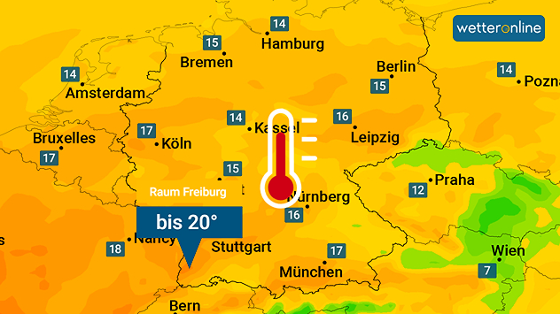 Die Höchstwerte am Donnerstag