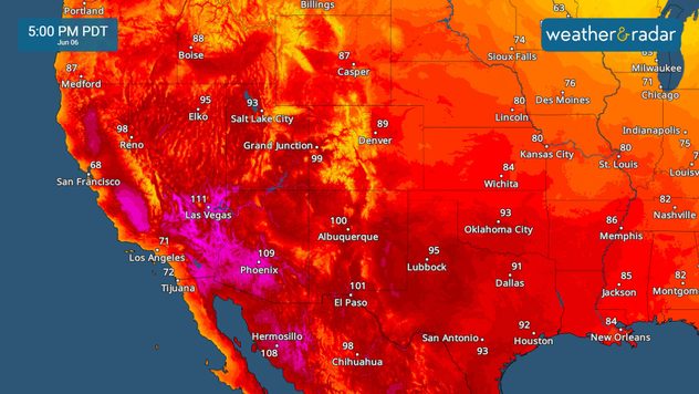 temperatureradar west coast