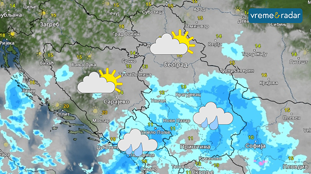 Ponegde kiša u petak