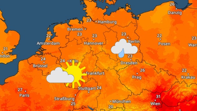 Wetter- und Temperaturgegensätze am Donnerstag