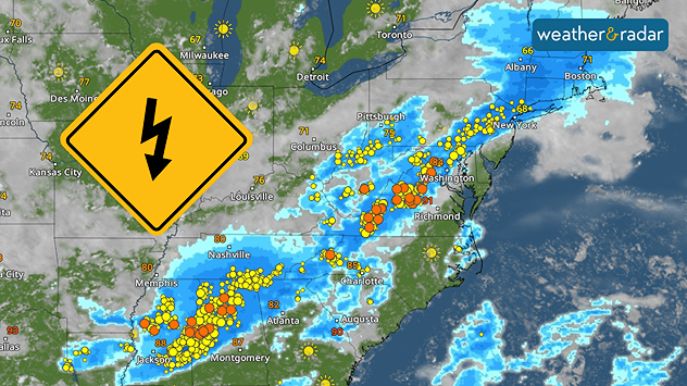 Severe storms for Monday.
