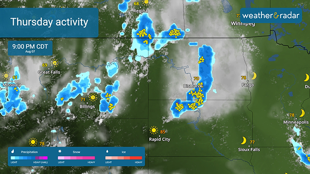 Thursday's severe activity, August 2025