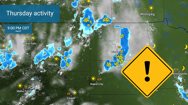 Severe storms target the High Plains Thursday.