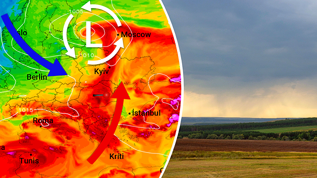 Tendința meteo: caniculă, apoi furtuni
