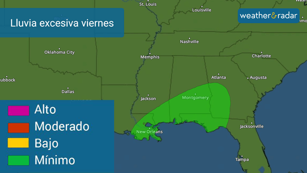 Lluvias cuantiosas para el viernes pueden causar inundaciones. 