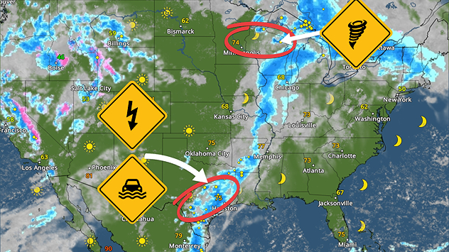 Risk of severe storms, tornadoes, and flooding – Weather News