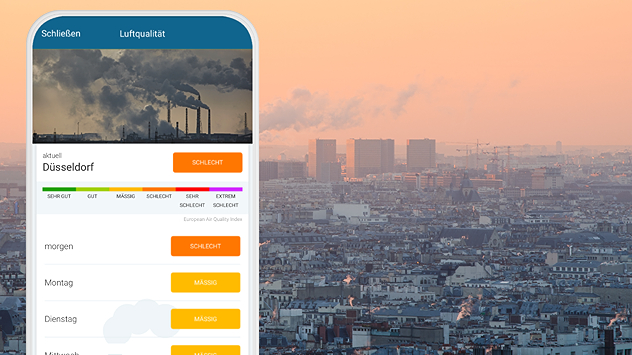 Luftqualität als Beispiel für Düsseldorf