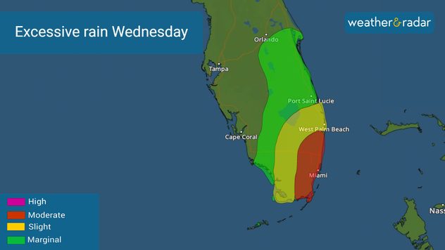 As much as a moderate risk - level 3 out of 4 - has been issued for the heavy rainfall threat.