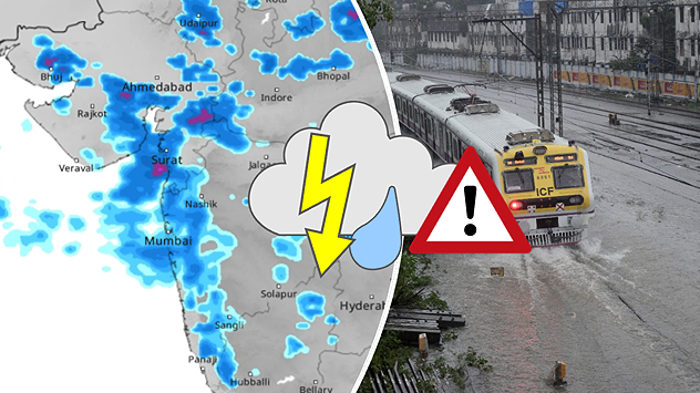 heavy rain and thunderstorms over western parts, especially Gujarat and Maharashtra