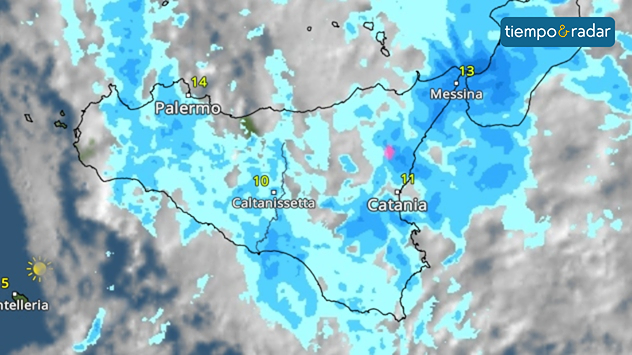 Se observaron precipitaciones abundantes y puntualmente intensas en toda la isla. 