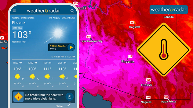 Phoenix has already reached 100 days at or above 100F.