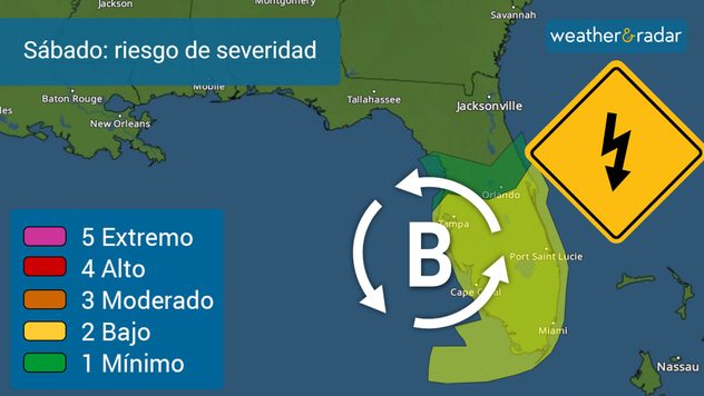 Aumenta el riesgo de tiempo severo ahora desde Florida Central hasta el Sur.