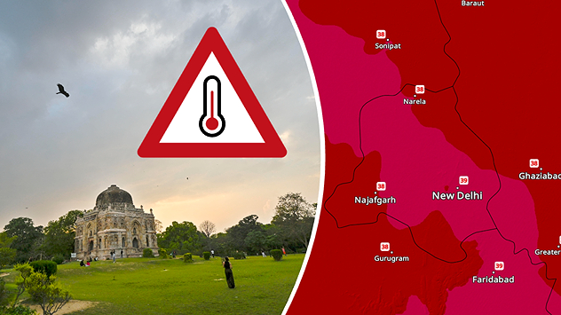 Temperatures in Delhi about to touch 39 Degrees