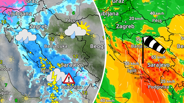 Negdje jaka kiša, pa prolazno stabilnije